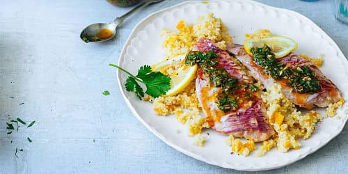 Red mullet with chermoula Recipe