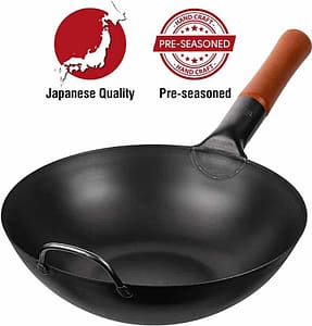 Pre-Seasoned Carbon Steel Wok Pan